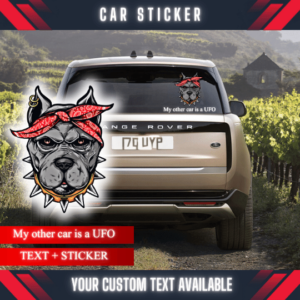 bull dog car sticker